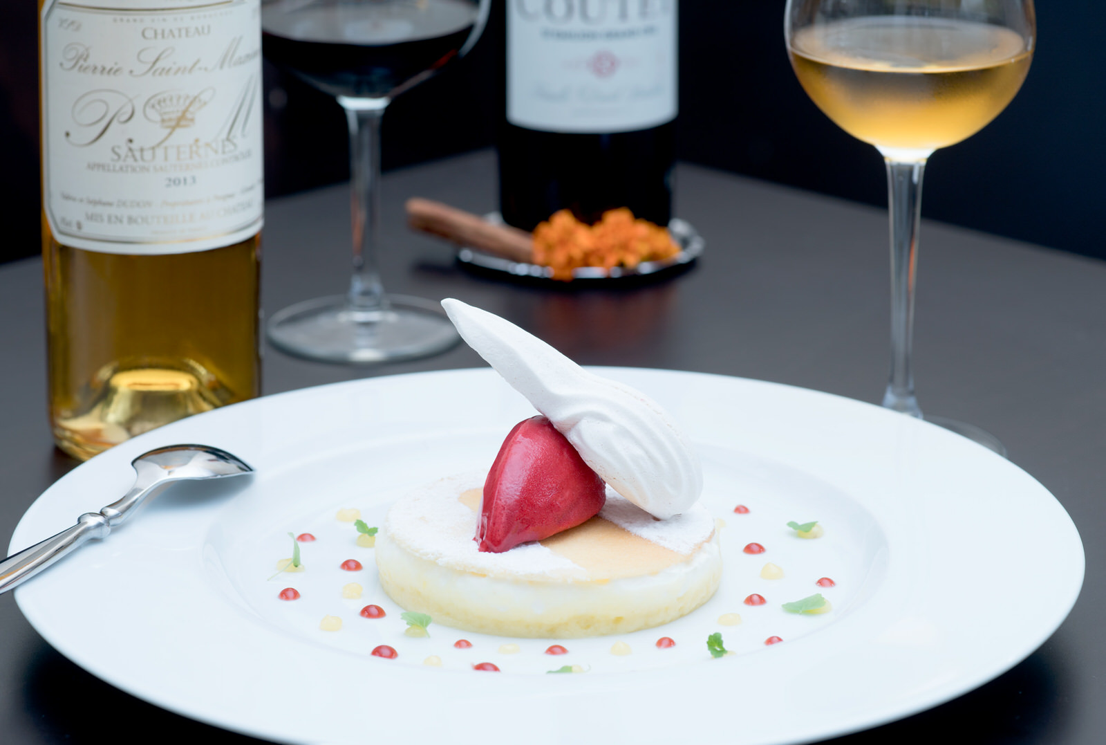 Dessert - Restaurant - vin - photo culinaire - Thierry Pousset - photographe culinaire - Bordeaux